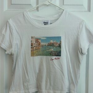 Princess Pily Graphic Tee with Italy Print